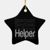 Helper Extraordinaire Keramik Ornament (Hinten)