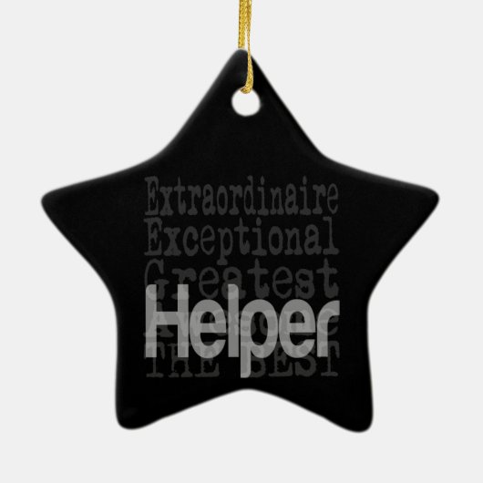 Helper Extraordinaire Keramik Ornament (Hinten)