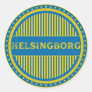 Helsingborg City Pride Emblem – Schwedische Identi Runder Aufkleber
