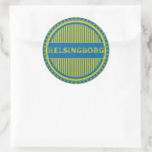 Helsingborg City Pride Emblem – Swedish Identity Runder Aufkleber (Tasche)