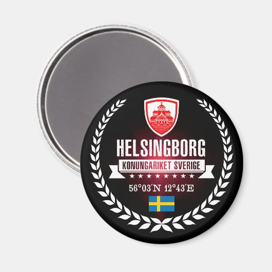Helsingborg Magnet (Vorderseite/Rückseite)