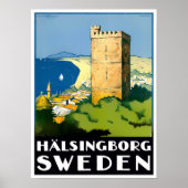 Helsingborg Sweden Vintage Reise Poster (Vorne)