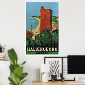 Helsingborg Sweden Vintage Travel Poster (Heimbüro)