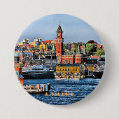 HELSINGOR, DÄNEMARK, Küstenstadt Button (Vorderseite)