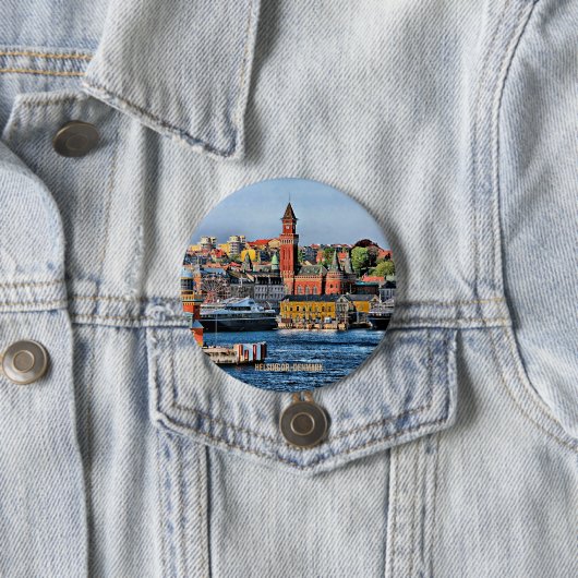 HELSINGOR, DÄNEMARK, Küstenstadt Button (Beispiel)
