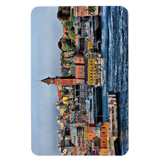 Helsingor, Dänemark, Landschaftsbild Magnet (Vertikal)