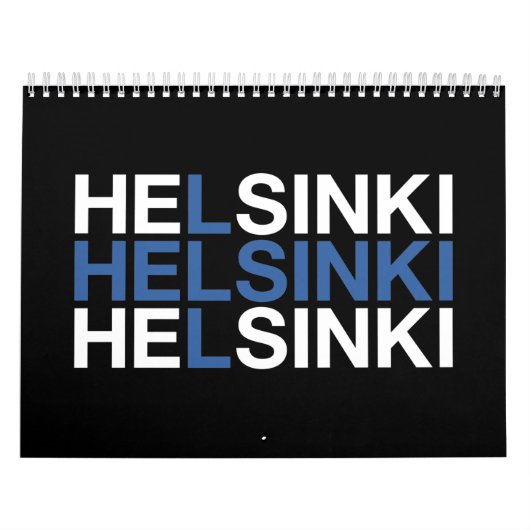 HELSINKI Finnische Flagge Kalender (Titelbild)