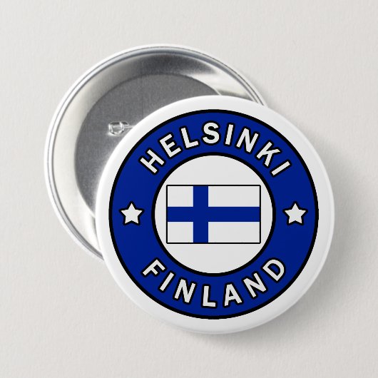Helsinki Finnland Button (Vorne & Hinten)