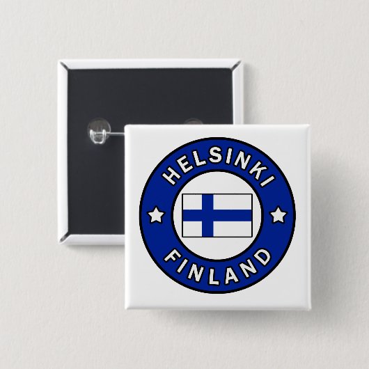 Helsinki Finnland Button (Vorne & Hinten)