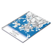 Helsinki Finnland City Map Koordination Reisebuch Notizblock (Linke Seite)