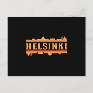 Helsinki Finnland City Skyline Cityscape Geschenk Postkarte