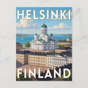 Helsinki Finnland Dom Baltische Reiseszene Postkarte