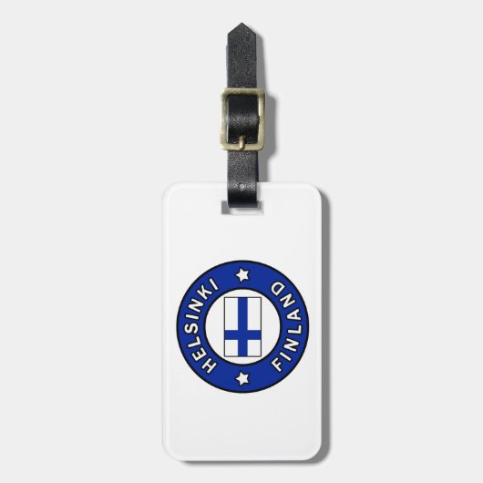 Helsinki Finnland Gepäckanhänger (Vorderseite vertikal)