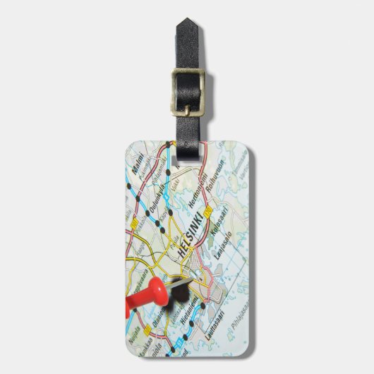 Helsinki, Finnland Gepäckanhänger (Vorderseite vertikal)