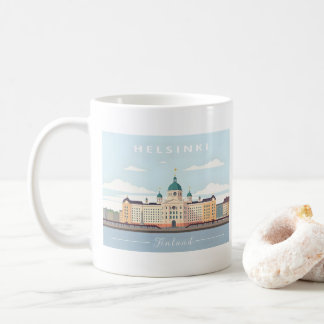 Helsinki Finnland Kathedrale Pastel Travel Kaffeetasse