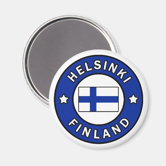 Helsinki Finnland Magnet (Vorderseite/Rückseite)