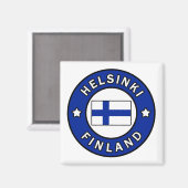 Helsinki Finnland Magnet (Vorderseite/Rückseite)