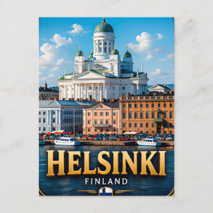 Helsinki Finnland Nordische Hauptstadt Escape 🌊 Postkarte