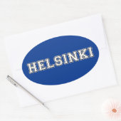 Helsinki Finnland Ovaler Aufkleber (Umschlag)