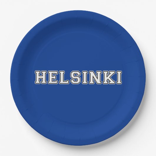 Helsinki Finnland Pappteller (Vorderseite)