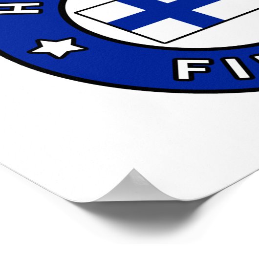 Helsinki Finnland Poster (Ecke)