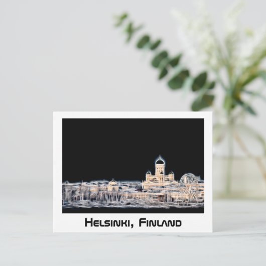 Helsinki, Finnland, Postkarte (Stehend Vorderseite)