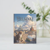 Helsinki Finnland Postkarte (Stehend Vorderseite)