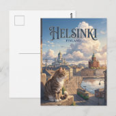 Helsinki Finnland Postkarte (Vorne/Hinten)