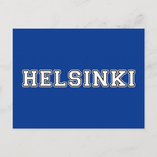 Helsinki Finnland Postkarte (Vorderseite)