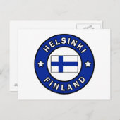 Helsinki Finnland Postkarte (Vorne/Hinten)