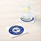 Helsinki Finnland Rechteckiger Pappuntersetzer (Vor Ort)