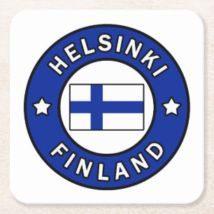 Helsinki Finnland Rechteckiger Pappuntersetzer