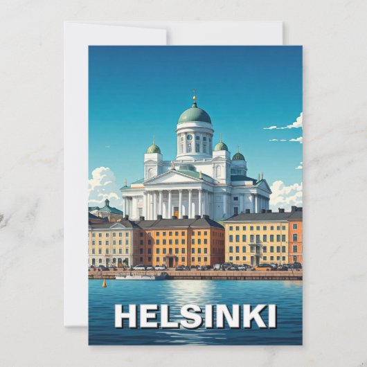 Helsinki Finnland Reise Feiertagskarte (Vorderseite)