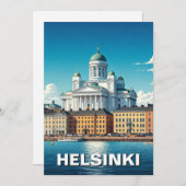 Helsinki Finnland Reise Feiertagskarte (Vorne/Hinten)