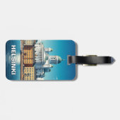 Helsinki Finnland Reise Gepäckanhänger (Rückseite horizontal)
