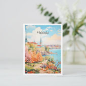 Helsinki Finnland Reise Kunst  Postkarte (Stehend Vorderseite)