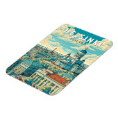 Helsinki Finnland Reise Kunst Vintage Magnet (Linke Seite)