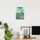 Helsinki Finnland Reise Kunst Vintage Poster (Heimbüro)