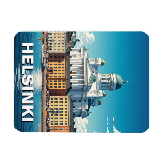 Helsinki Finnland Reise Magnet (Horizontal)