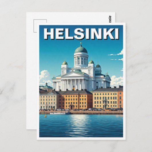 Helsinki Finnland Reise Postkarte (Vorne/Hinten)