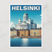 Helsinki Finnland Reise Postkarte (Vorderseite)