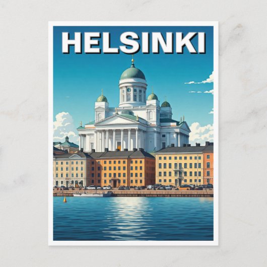 Helsinki Finnland Reise Postkarte (Vorderseite)