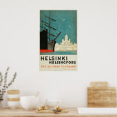 Helsinki, Finnland Reiseplaner Gateway nach Finnla Poster (Küche)