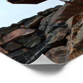 Helsinki, Finnland, Rock Church Cross Poster (Ecke)