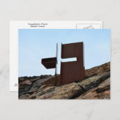 Helsinki, Finnland, Rock Church Cross Postkarte (Vorne/Hinten)