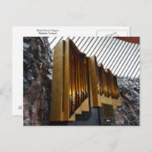 Helsinki, Finnland, Rock Church Organ Postkarte (Vorne/Hinten)