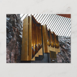 Helsinki, Finnland, Rock Church Organ Postkarte