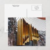 Helsinki, Finnland, Rock Church Organ Postkarte (Vorne/Hinten)