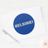 Helsinki Finnland Runder Aufkleber (Umschlag)