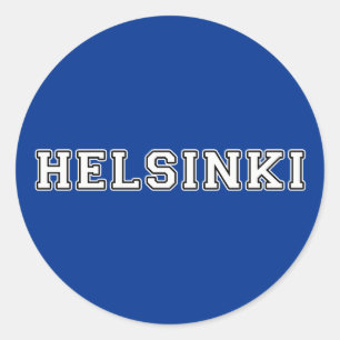 Helsinki Finnland Runder Aufkleber